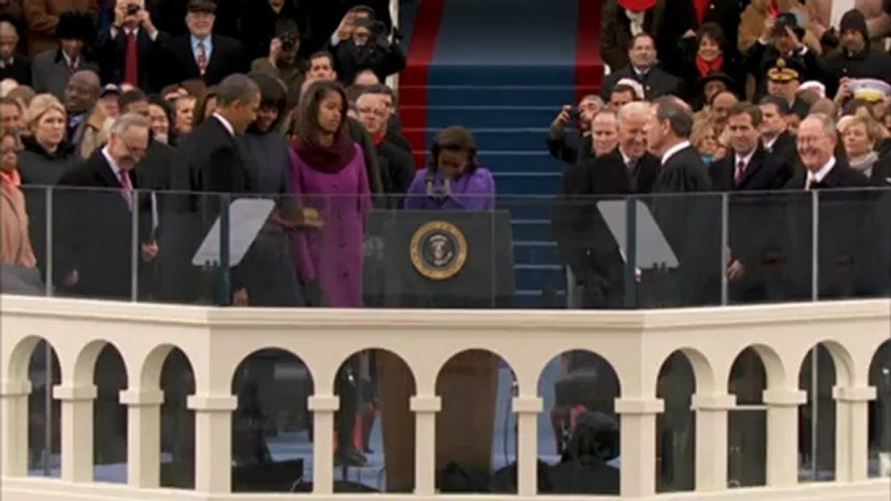 President Barack Obama takes oath of office