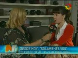 Noticieros - Natalia Oreiro speaks for Solamente vos 21.1.2013