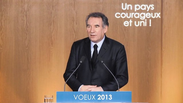 François Bayrou, voeux à la presse - 180113