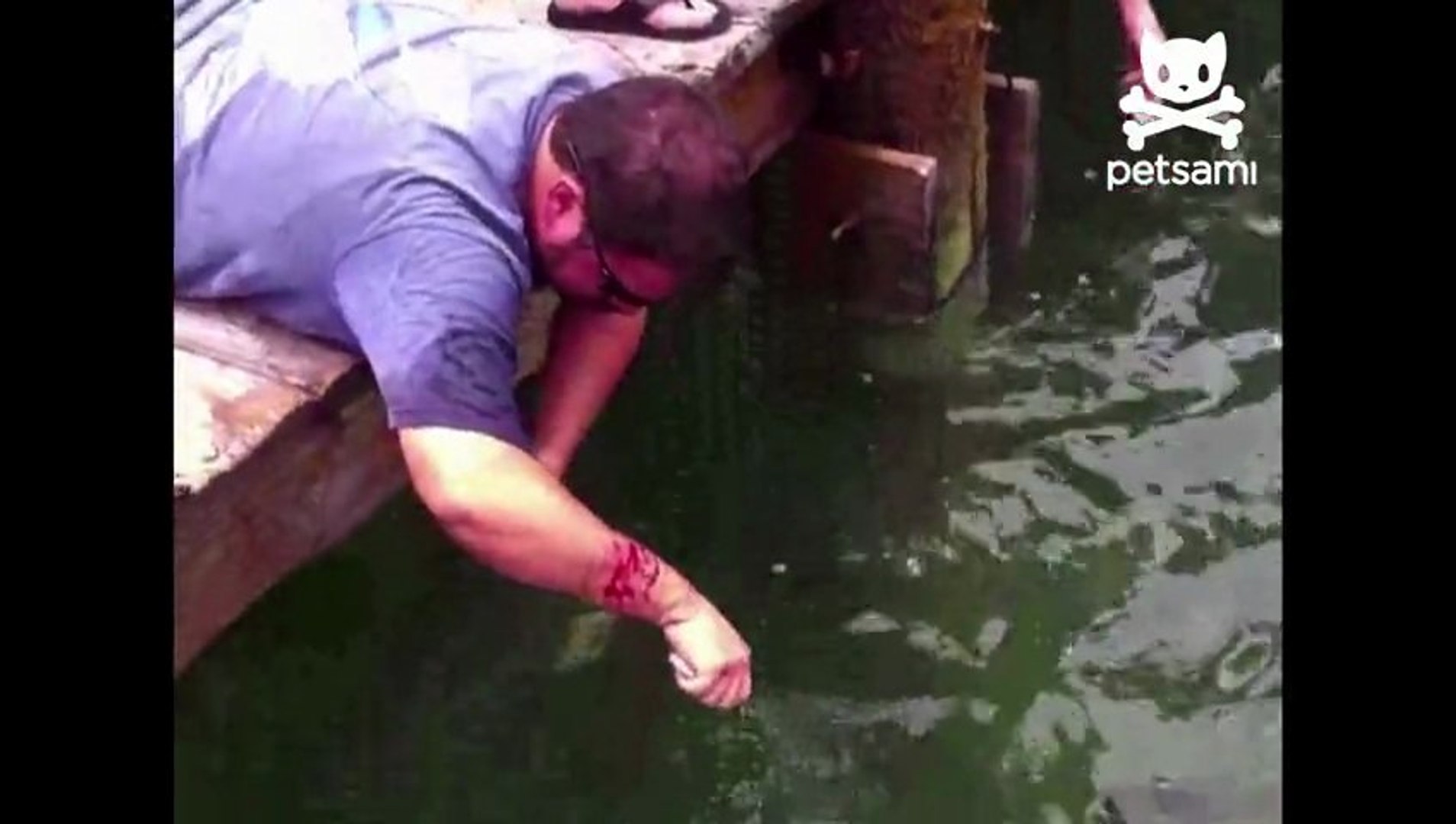 Homme pêche avec son bras - Vidéo Dailymotion