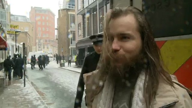 Squatters kicked out into the cold in London