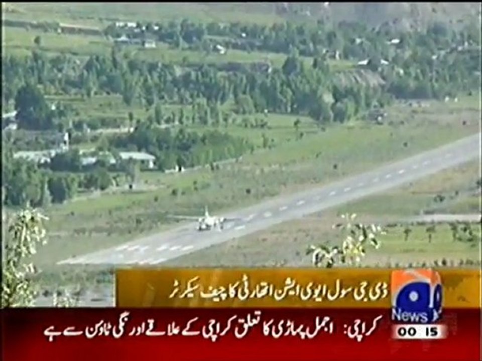 Construction Near Chitral Airport Runway