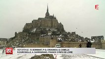 l'ouest, Avranches et le Mont-Saint-Michel sous la neige - vendredi 18 janvier 2013
