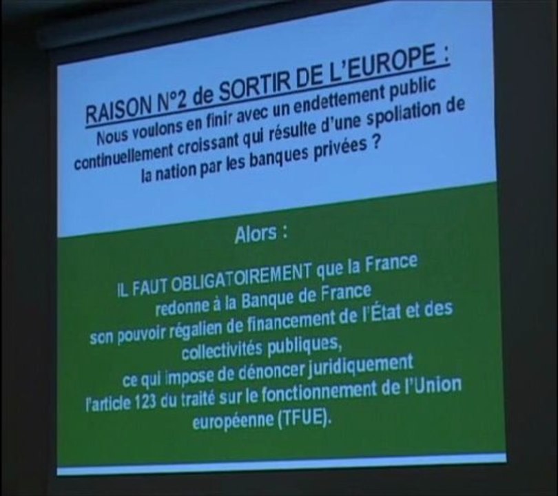 la loi Giscard-Pompidou de 1973 - Asselineau-UPR - 2011--10