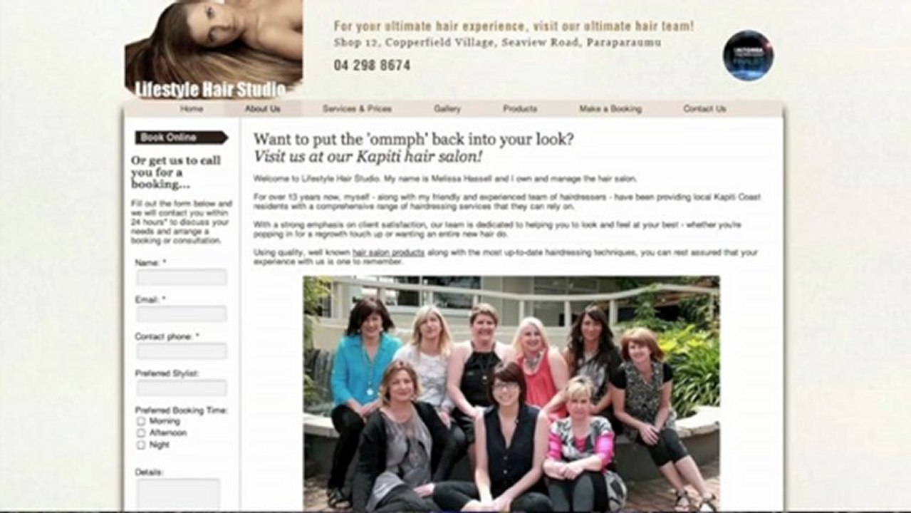 Professional hair dressers on the Kapiti Coast