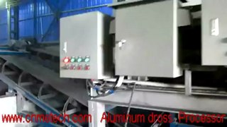 Aluminum dross separator and recovery or processing machine+dross cooling&screening system