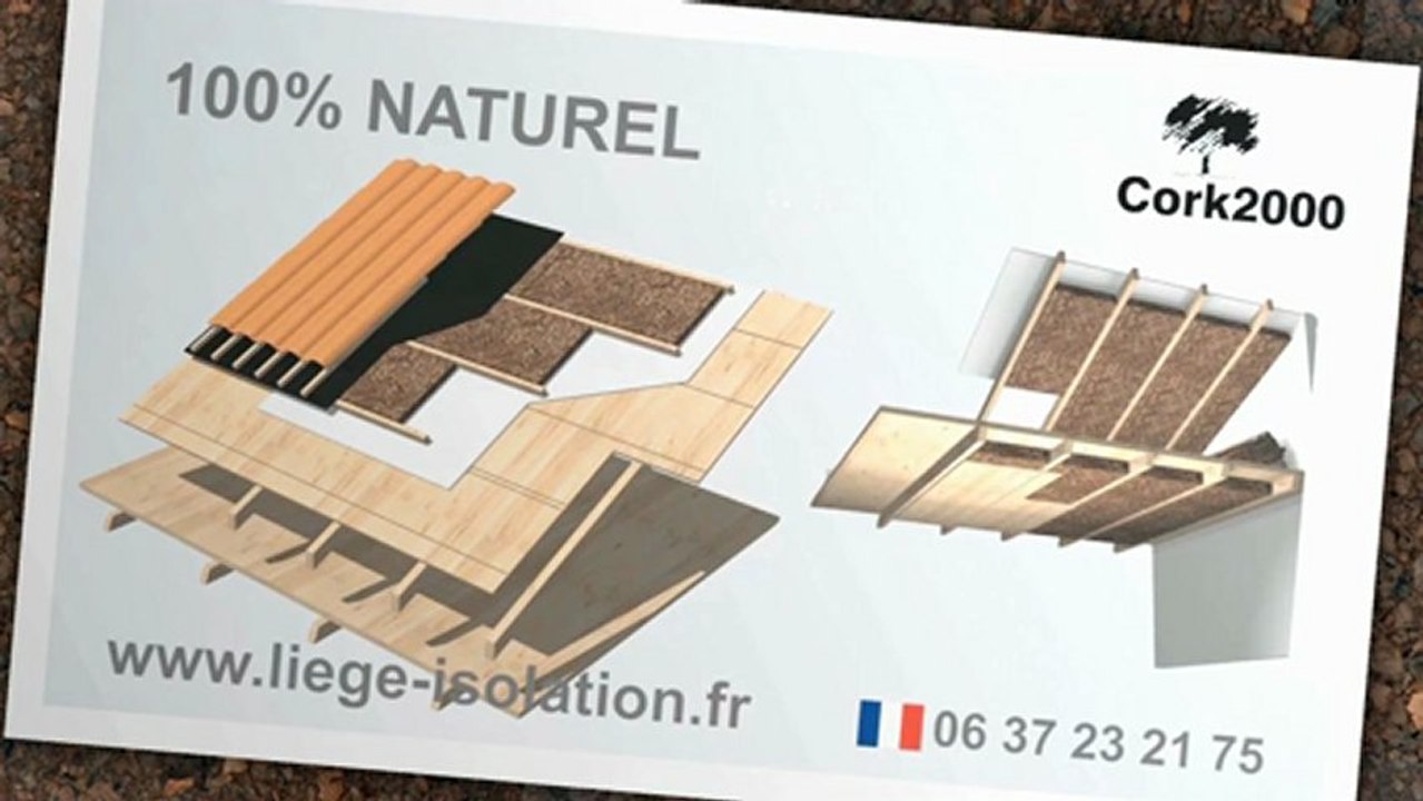 Granule de liege naturel.  Panneaux liège aggloméré expansé