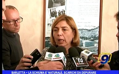 Barletta | La schiuma è naturale, scarichi da depurare