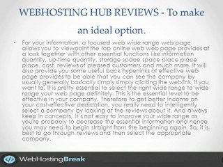 WEBHOSTING HUB REVIEWS