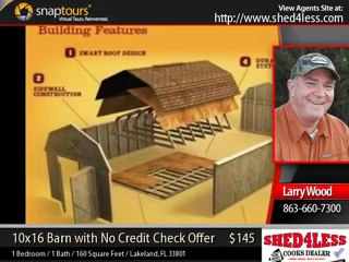 10x16 Barn with No Credit Check Offer