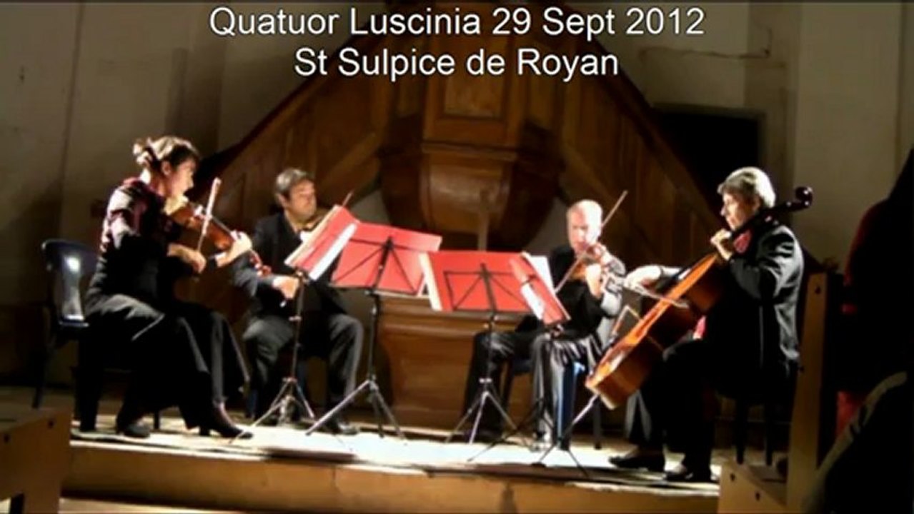 quatuor de Beethoven op 18 N° 4 Quatuor Luscinia