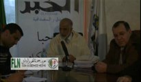 الاخ عبدالعزيز بلخادم يتكلم عن جدول اعمال الدورة السادسة للجنة المركزية لـ31 جانفي 2013