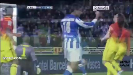 اهداف مباراة ريال سوسيداد و برشلونة 19/1/2013 فى الدورى الاسبانى