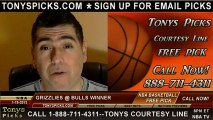 Chicago Bulls versus Memphis Grizzlies Pick Prediction NBA Pro Basketball Odds Preview 1-19-2013