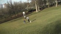 Un Aigle tente de voler un Bébé