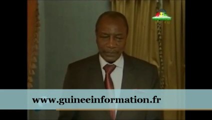 JT RTG DU 19.01.2013  Le président Alpha Condé de retour d'Abidjan : J'ai dit aussi que, en déclarant que Sanogo est ancien président , nous encourageons les coups d'états; dans les autres pays