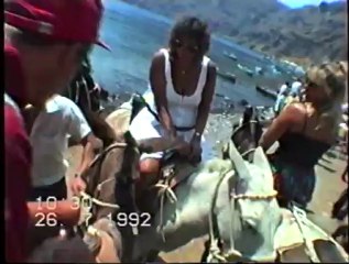 Vanda Roubani with Nick Kouzos in Santorini during 1992