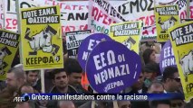 Grèce: des centaines de manifestants contre le racisme