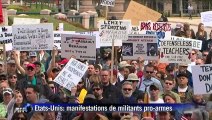 Des milliers de militants pro-armes manifestent aux Etats-Unis