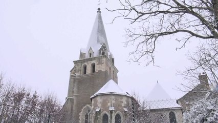 neige sur  Azay sur cher  le 20 janv 2013