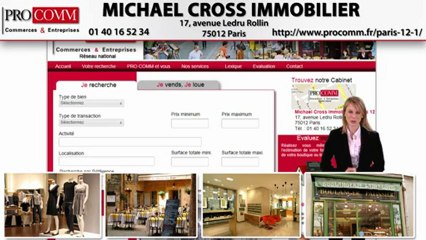 Vente commerce Paris 12ème