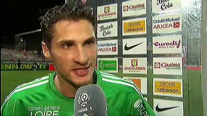 Interview de fin de match : Stade Brestois 29 - AS Saint-Etienne - saison 2012/2013