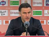 Conférence de presse Stade Brestois 29 - AS Saint-Etienne : Landry CHAUVIN (SB29) - Christophe  GALTIER (ASSE) - saison 2012/2013