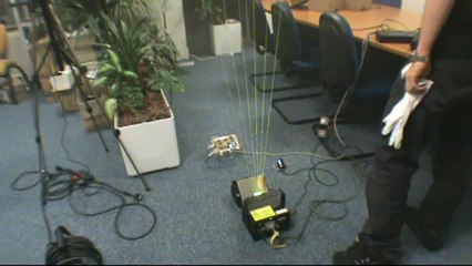 Our Laser Harp with height detection!