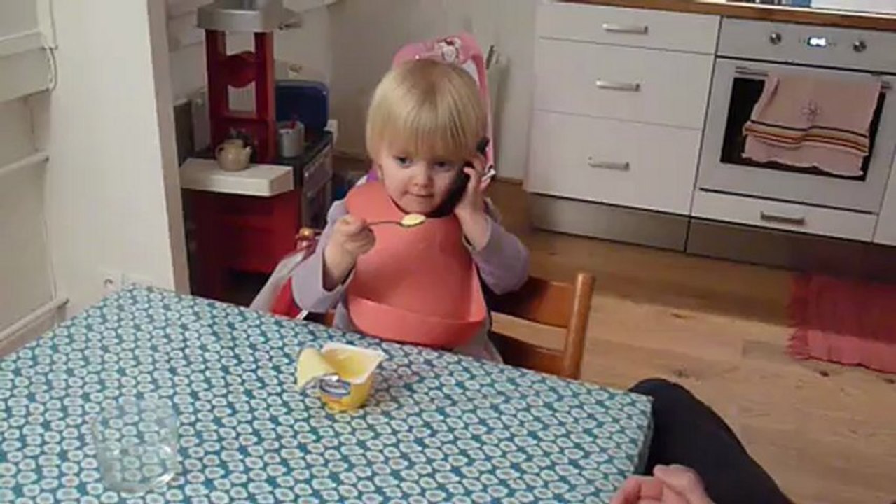 Emma on the phone