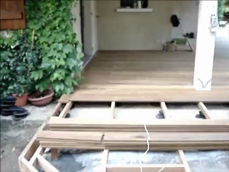 pose de terrasse