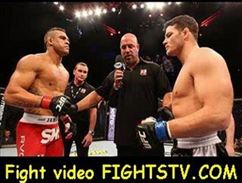 Opponents Vitor Belfort and Michael Bisping face off before in their middleweight fight at the UFC on FX