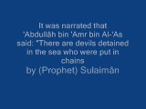 Prophet Sulaimân(AS) chained devils in the sea (HADITH)