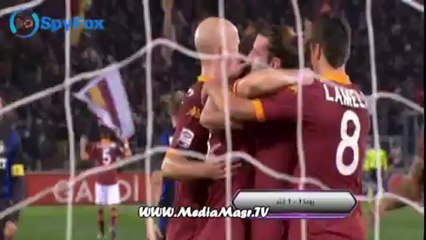 اهداف مباراة روما 1-1 انتر - 20/1/2013