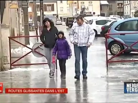 Chute sur du verglas (Journal 13h France 2)