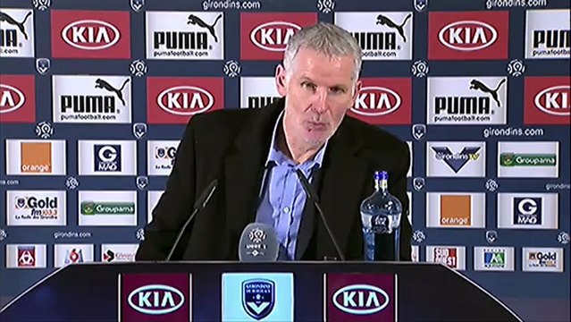Conférence de presse Girondins de Bordeaux - Paris Saint-Germain : Francis GILLOT (FCGB) - Carlo ANCELOTTI (PSG) - saison 2012/2013