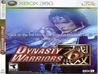 Dynasty Warriors 6 PAL XBOX360-SPARE