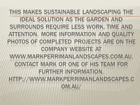 Sustainable Landscapes in Harmony with the Environment