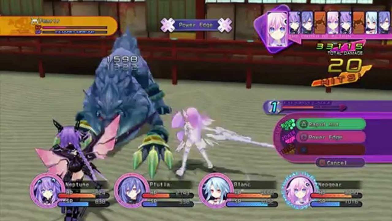 Hyperdimension Neptunia Victory - CPU Form Footage