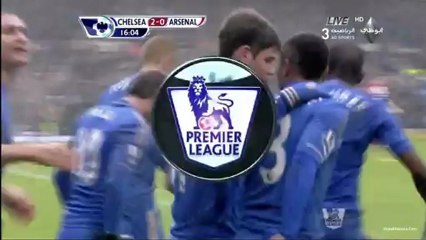 chelsea - arsenal - 1st half highlights 720P  20-1-2013