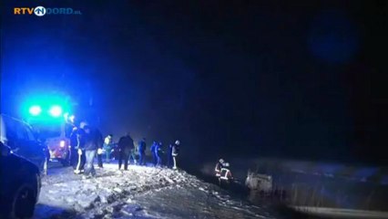 Persoon te water en overleden op N366 - RTV Noord