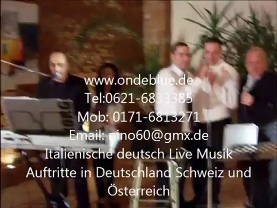 ITALIENISCHE MUSIK HOCHZEITSBAND ONDEBLUE