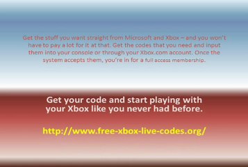 Free Xbox Live Codes for Online Gaming