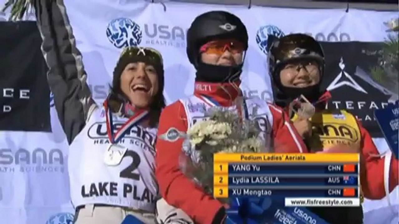 Aerial: china dominiert in lake placid