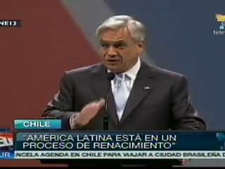América Latina esta en proceso de renacimiento: Piñera