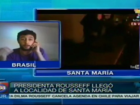 Presidenta Dilma Rousseff visita heridos por incendio