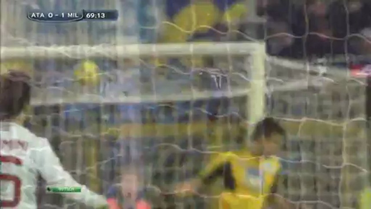 Футбол. Чемпионат Италии. 22 тур. Аталанта-Милан. 2 тайм (27.01.2013)