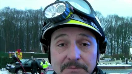 Un accident à cause du verglas à Hirson