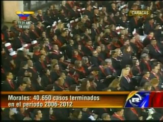 Morales: "La eficacia en el TSJ es una realidad en proceso de consolidación"