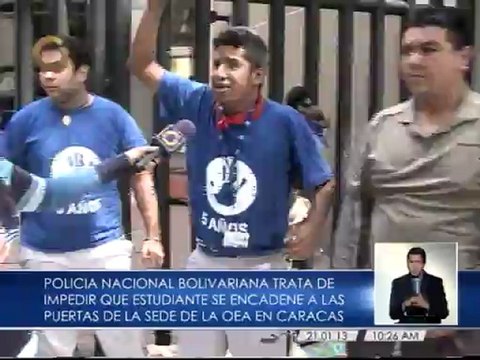Ya son 4 los estudiantes encadenados en la OEA