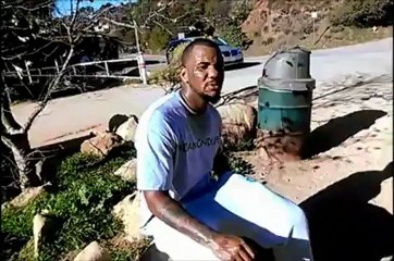 Rapper The Game and Mother Nature While Hiking Runyon Canyon